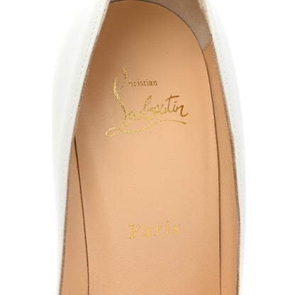 Christian Louboutin Calfskin Zarli So Kate 100 Pumps 39 White 7 of 7