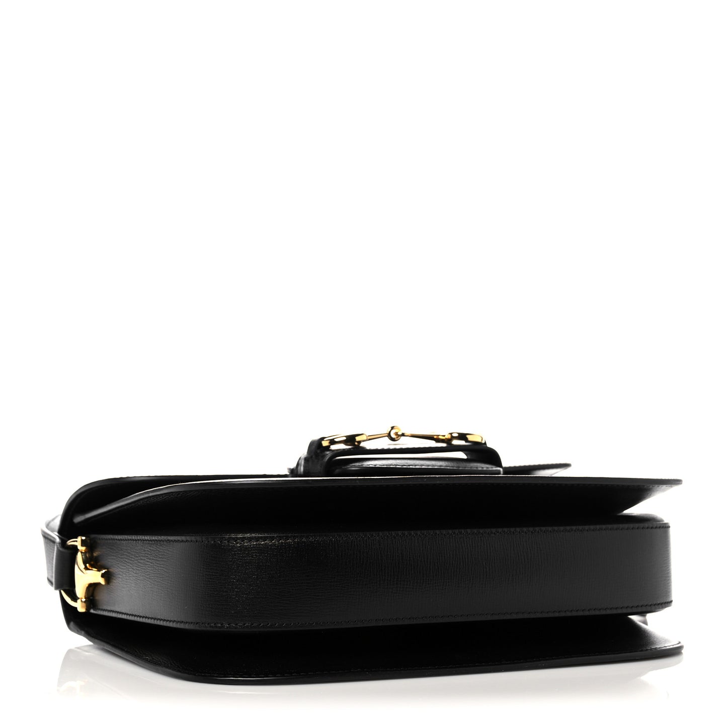 Azalea Calfskin Horsebit 1955 Shoulder Bag Black