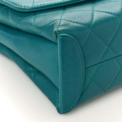 Chanel Lambskin Quilted Medium Trendy Spirit Top Handle Bag Green 9 of 11