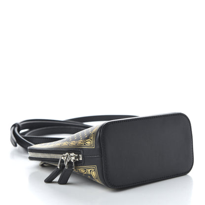 Gucci X SEGA Calfskin GUCCY Stars Mini Dome Shoulder Bag Black Gold 4 of 10