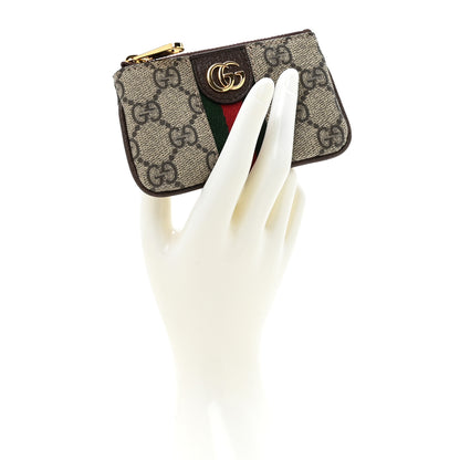 Gucci GG Supreme Monogram Web Ophidia Key Case Beige New Acero 2 of 8