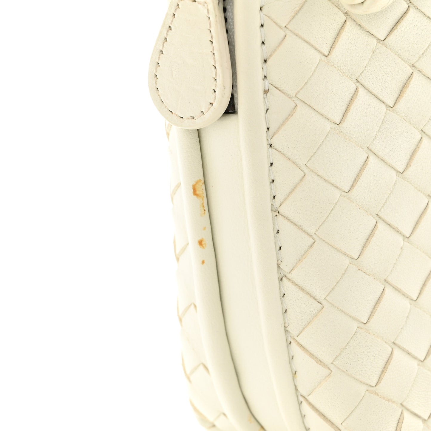 Nappa Intrecciato Nodini Crossbody Messenger White