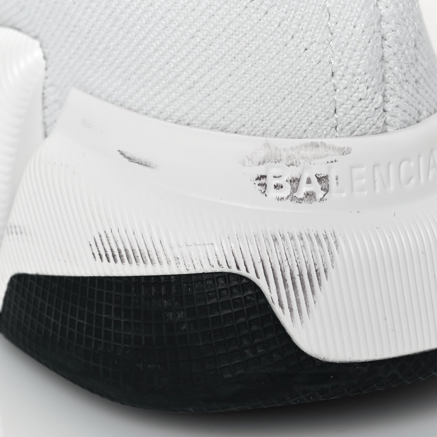 Balenciaga Technical 3D Recycled Knit Bi-Color Sole Womens Speed 2.0 Sneakers 35 White Black 9 of 10