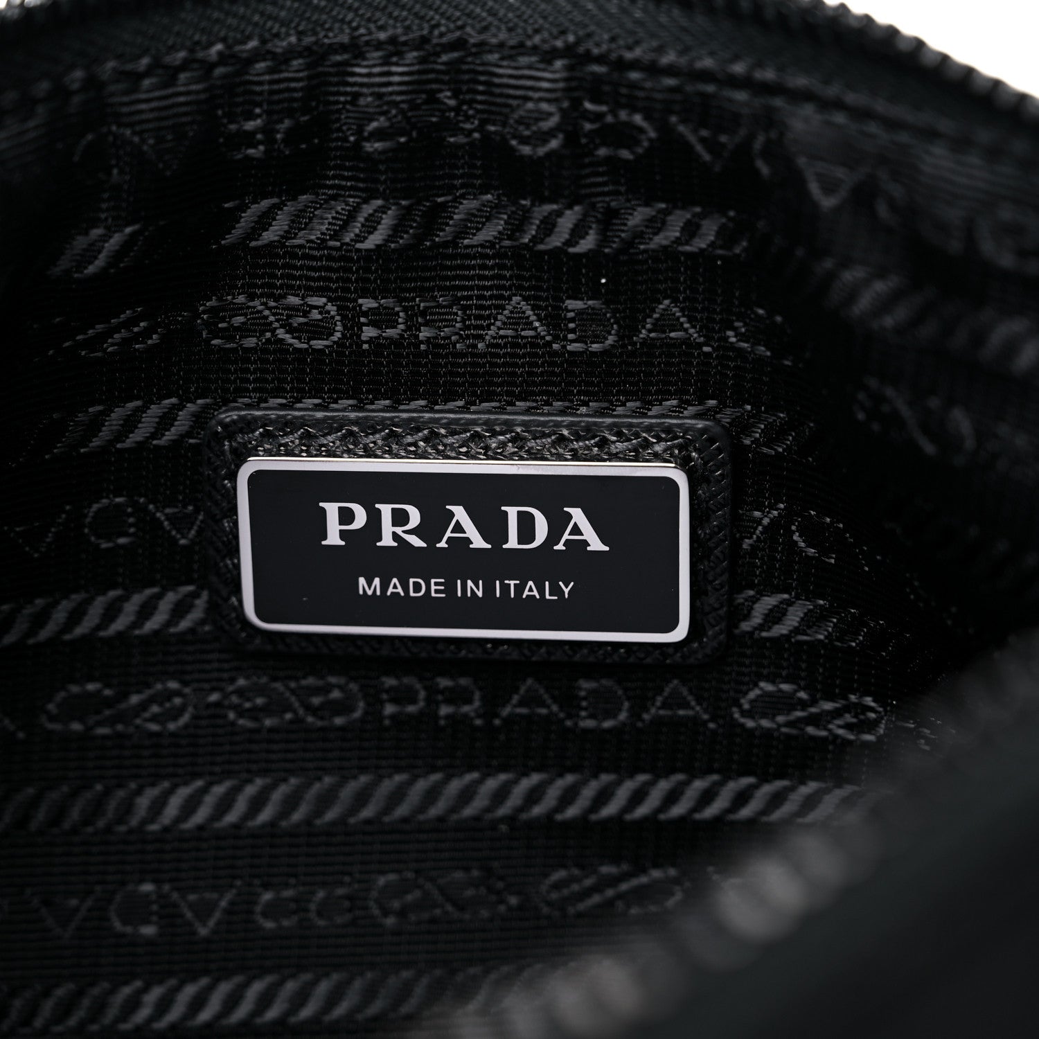 Prada Re-Nylon Saffiano Pocket Zippered Shoulder Bag Black 6 of 8
