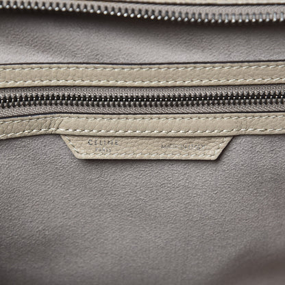 Celine Drummed Calfskin Mini Luggage Dune 6 of 17