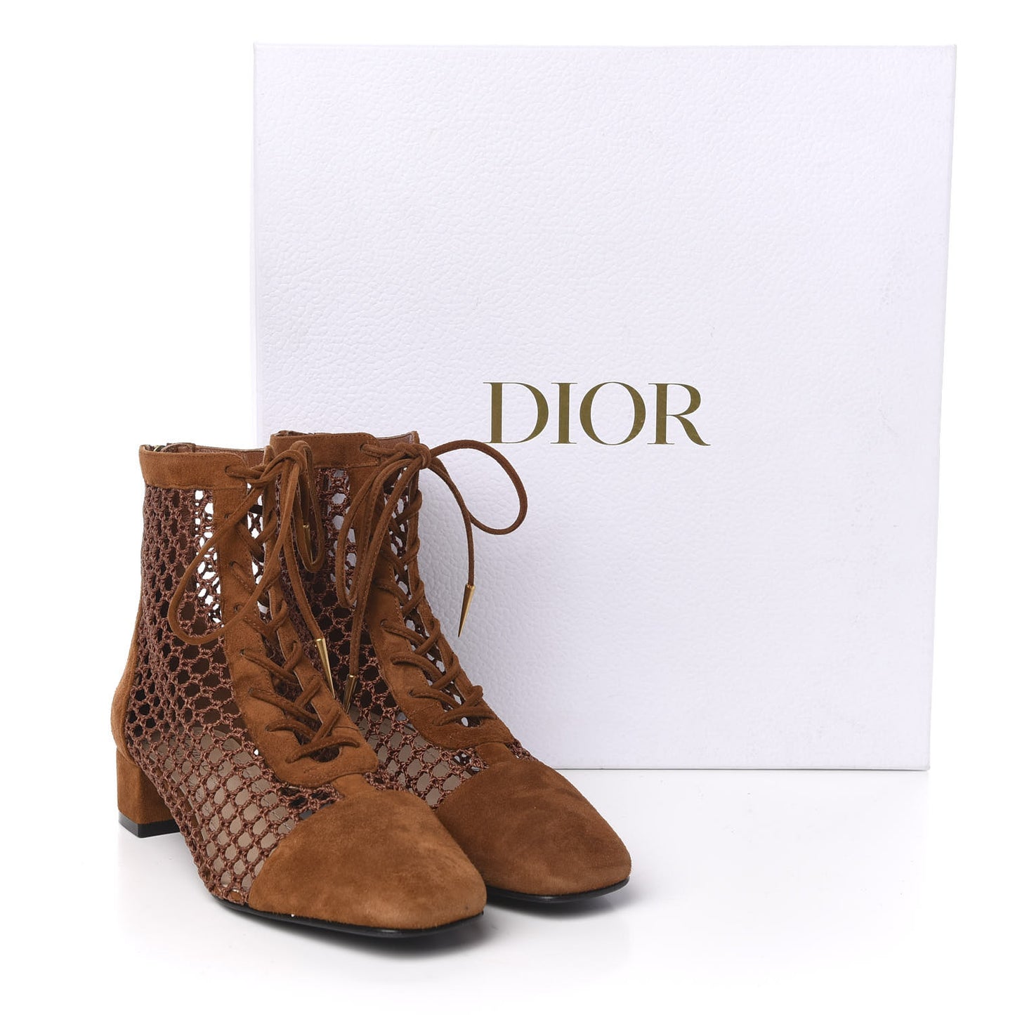 Suede Resille Naughtily-D 30mm Ankle Boots 35.5 Golden Brown
