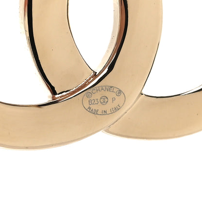 Chanel Textured Metal Crystal CC Earrings Gold 4 of 5