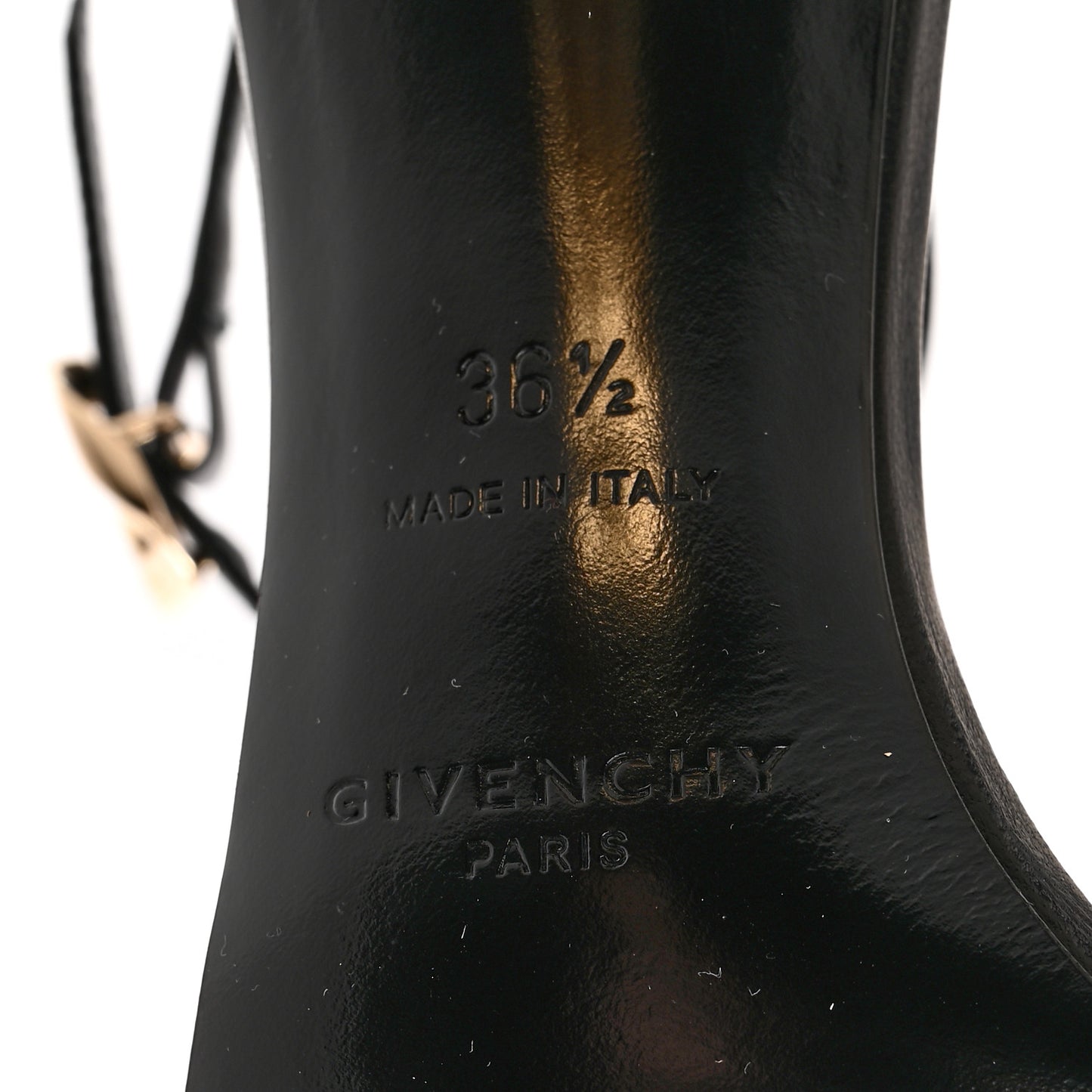 Smooth Nappa G Cube 85mm Sandals 36.5 Black
