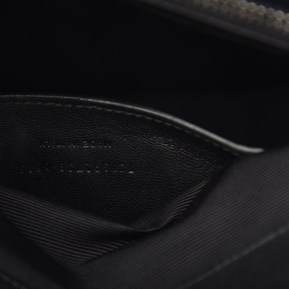 Saint Laurent Sheepskin Matelasse Chevron Monogram Large College Satchel Black 7 of 11