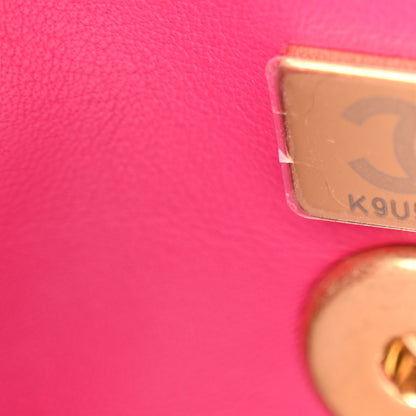 Chanel Cashmere Tweed Quilted Mini Bijoux Flap Fuchsia 7 of 11
