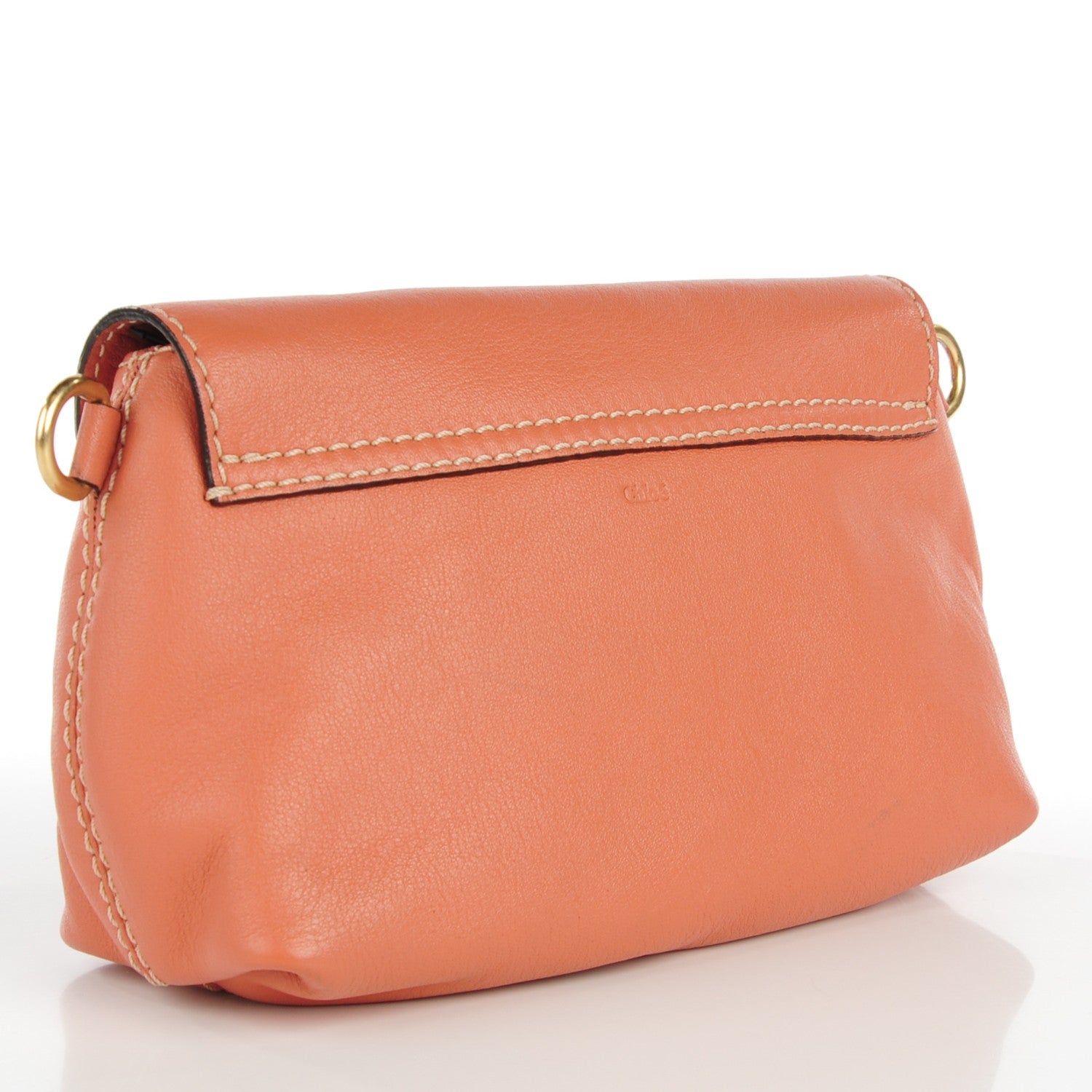 Chloe Calfskin Marcie Pochette Crossbody Bag Coral 3 of 8
