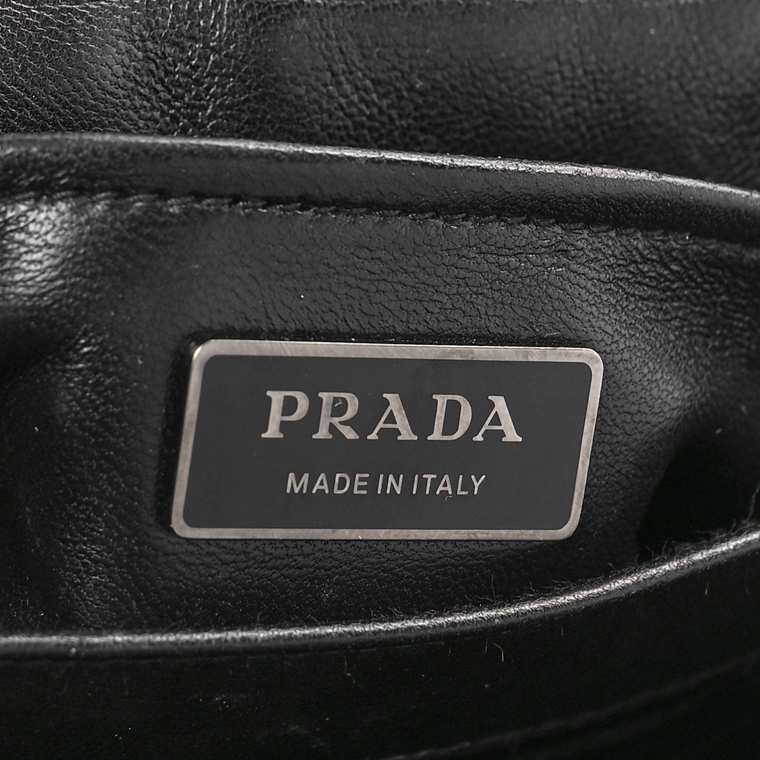 Prada Nappa Triangle Stitched Small Spectrum Bag Black 6 of 14