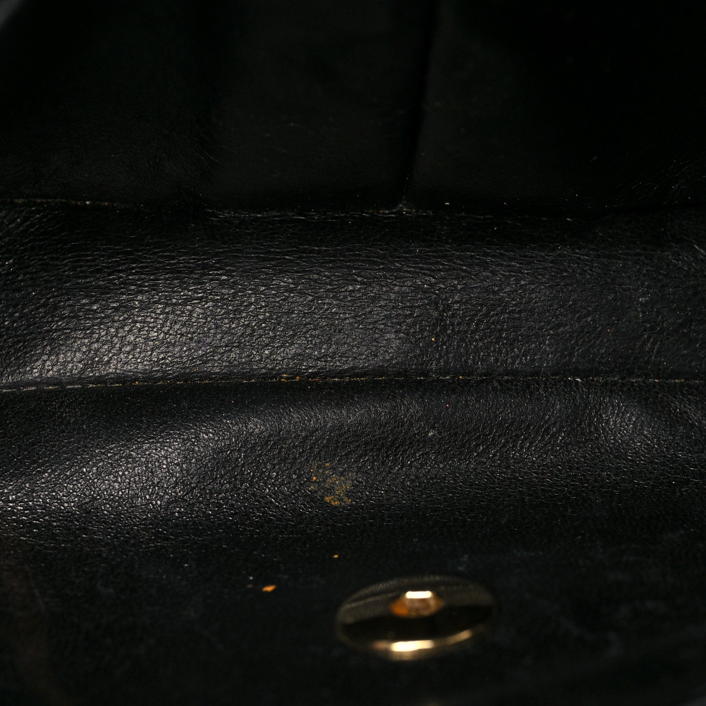 Lambskin East West Chocolate Bar Flap Black