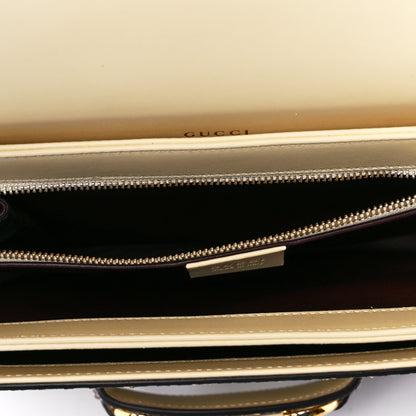 Gucci Snakeskin Horsebit 1955 Shoulder Bag Natural 6 of 13