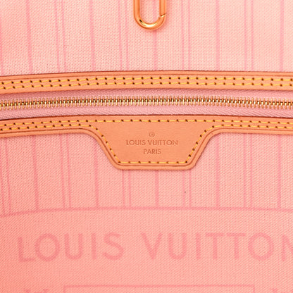 Louis Vuitton Damier Azur Neo Neverfull MM Rose Ballerine 7 of 10