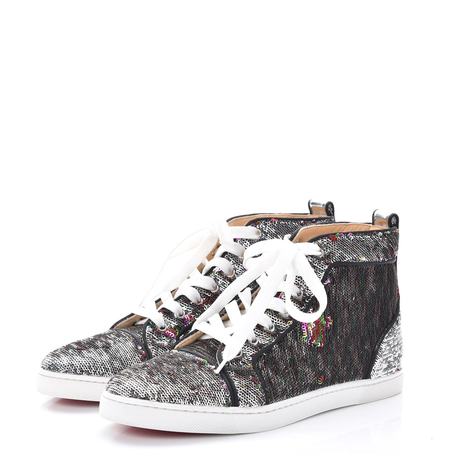 Metallic Sequin Bip Bip Orlato Flat Sneakers 38 Multicolor