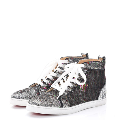 Christian Louboutin Metallic Sequin Bip Bip Orlato Flat Sneakers 38 Multicolor 4 of 12