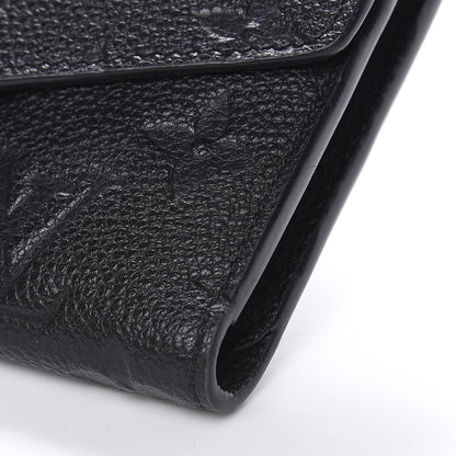 Louis Vuitton Empreinte Compact Curieuse Wallet Black 9 of 9