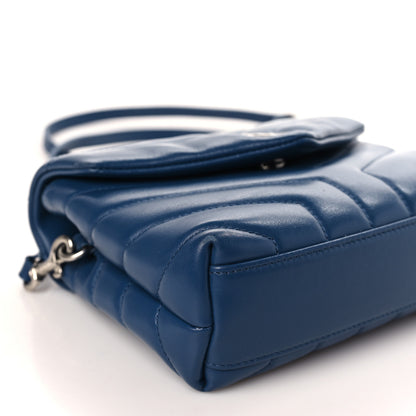 Saint Laurent Calfskin Y Quilted Monogram Toy Loulou Crossbody Bag New Cobalt 8 of 9