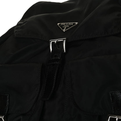 Prada Tessuto Nylon Saffiano Medium Backpack Black 12 of 17
