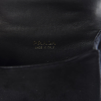 Prada Velluto Micro Cahier Bag Black 8 of 10