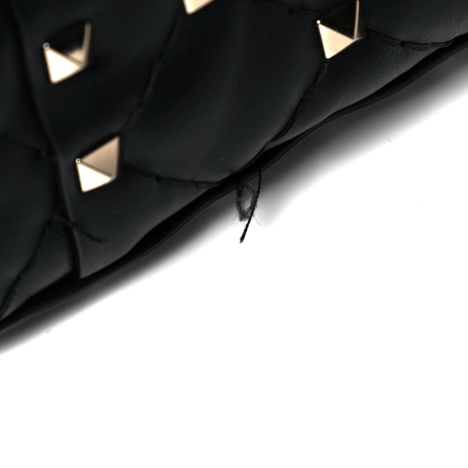 Valentino Garavani Lambskin VLTN Print Medium Rockstud Spike Shoulder Bag Black 9 of 10