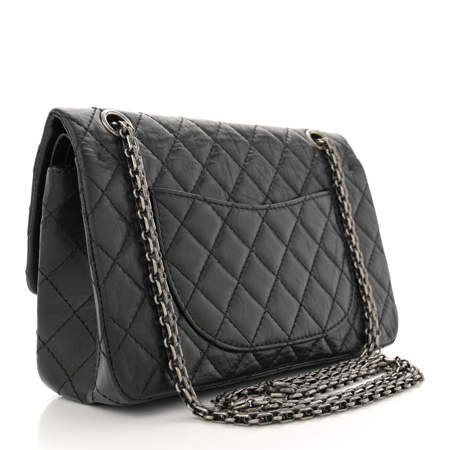 Chanel Aged Calfskin Lucky Charms 2.55 Reissue 225 Flap Black 3 of 11