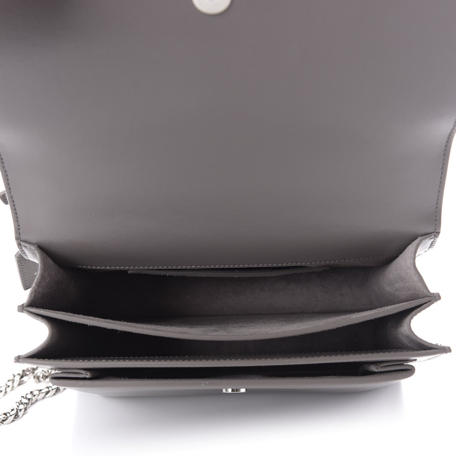 Saint Laurent Calfskin Medium Monogram Sunset Fog 8 of 18