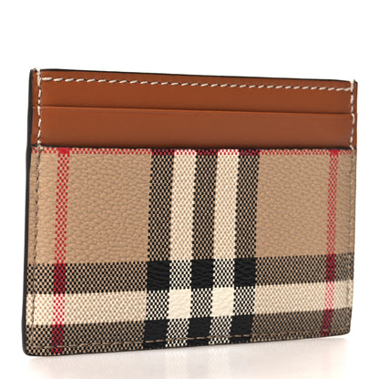 Burberry Smooth Calfskin Vintage Check Sandon Card Holder Archive Beige 3 of 6