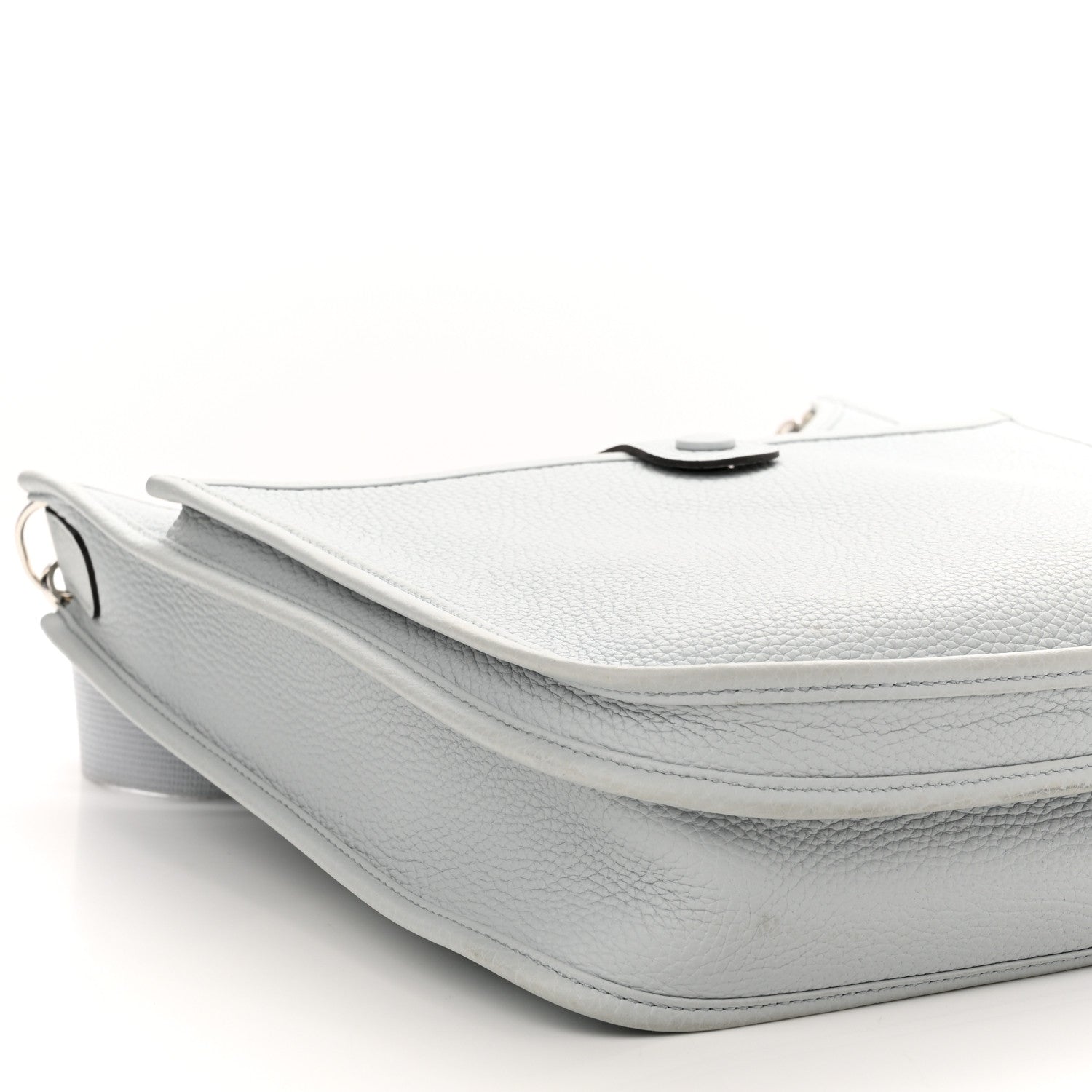 Hermes Taurillon Clemence Evelyne III PM Bleu Pale 9 of 11