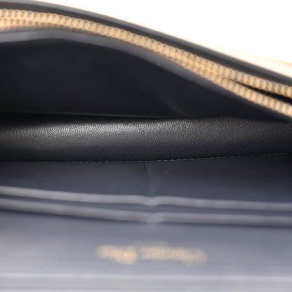 Christian Dior Metallic Patent Micro-Cannage Diorama Wallet on Chain Pouch 5 of 11