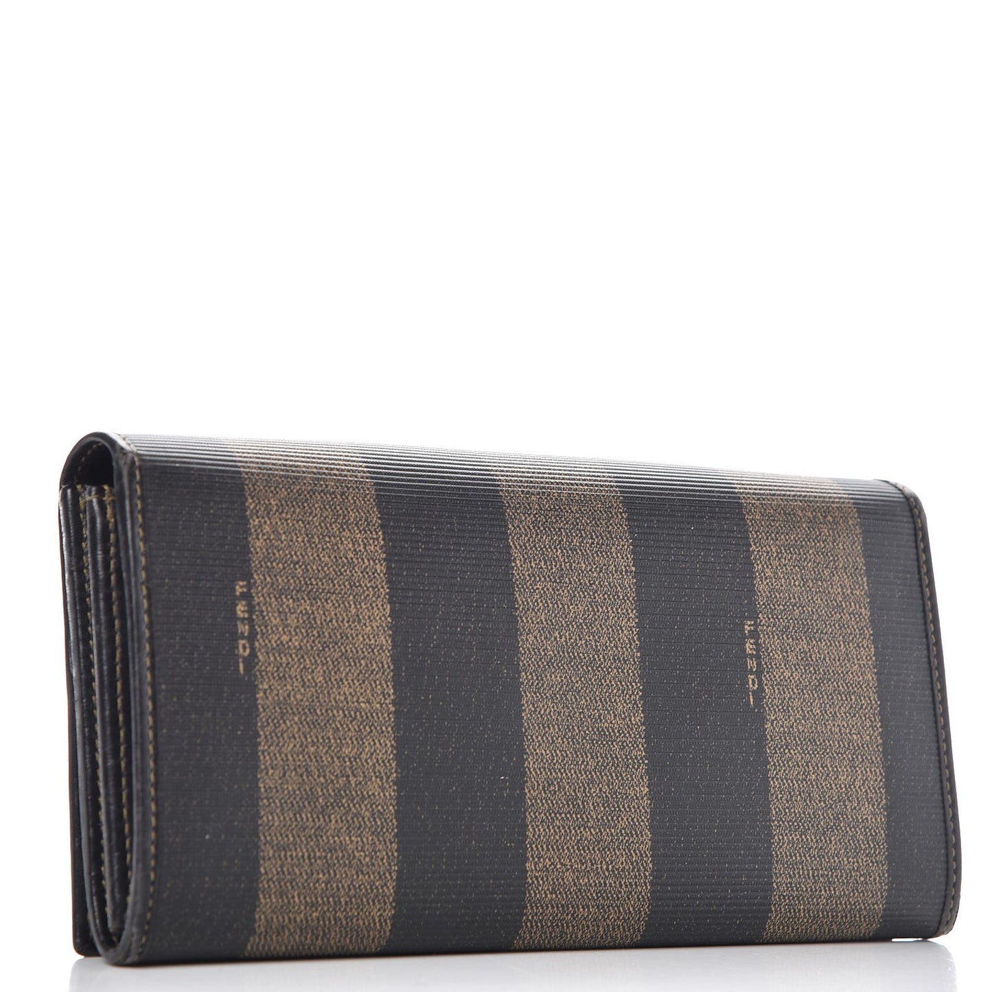 Pequin Striped Flap Wallet Tobacco