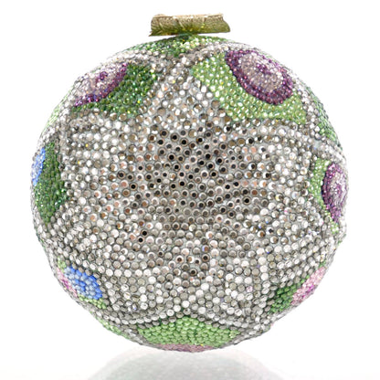Judith Leiber Swarovski Crystal Minaudiere Clutch Bag 2 of 10