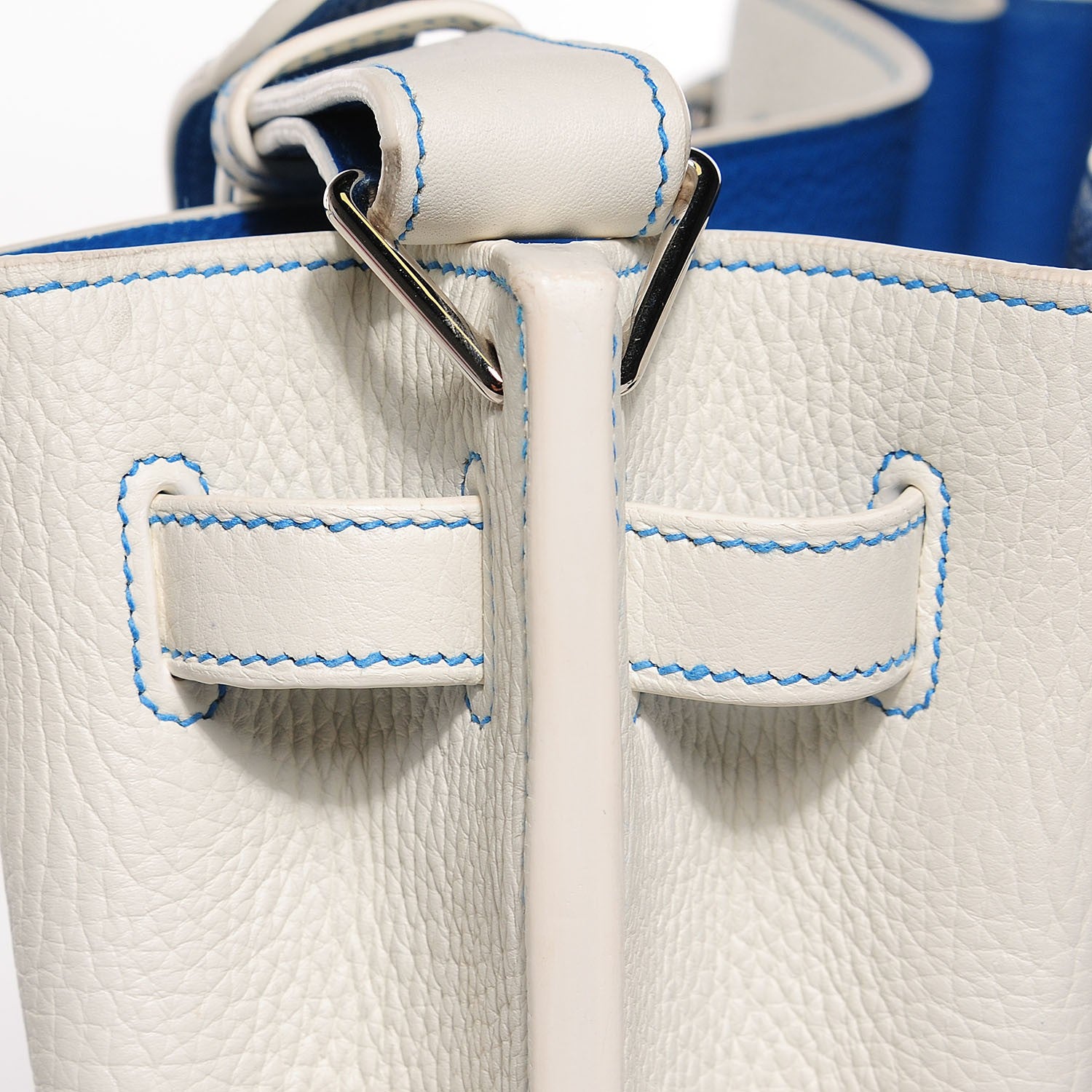 Hermes Taurillon Clemence So Kelly 26 Blanc Mykonos 9 of 16