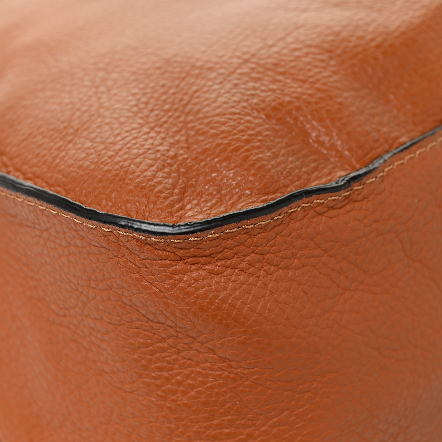 Calfskin Small Marcie Satchel Tan