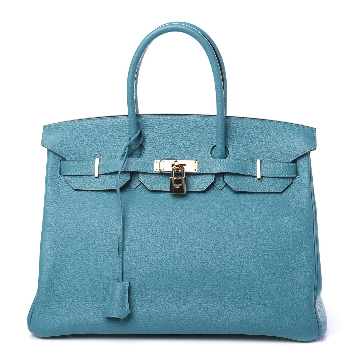 Taurillon Clemence Birkin 35 Turquoise