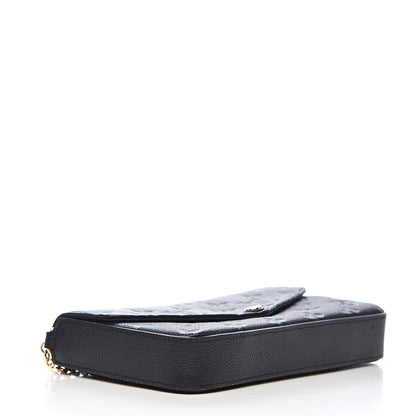 Louis Vuitton Empreinte Pochette Felicie Chain Wallet Black 4 of 12