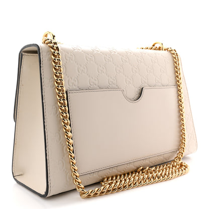 Gucci Guccissima Medium Padlock Shoulder Bag Mystic White 3 of 14