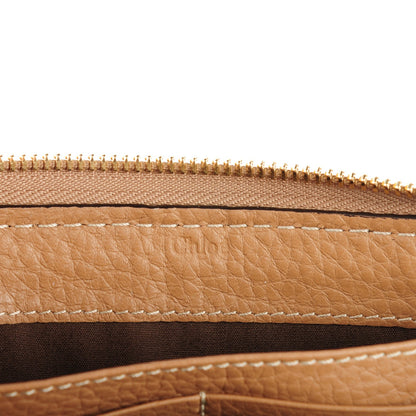 Chloe Grained Calfskin Marcie Long Zip Around Wallet Nut 6 of 7