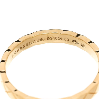 Chanel 18K Yellow Gold Mini Coco Crush Ring 60 9 4 of 5
