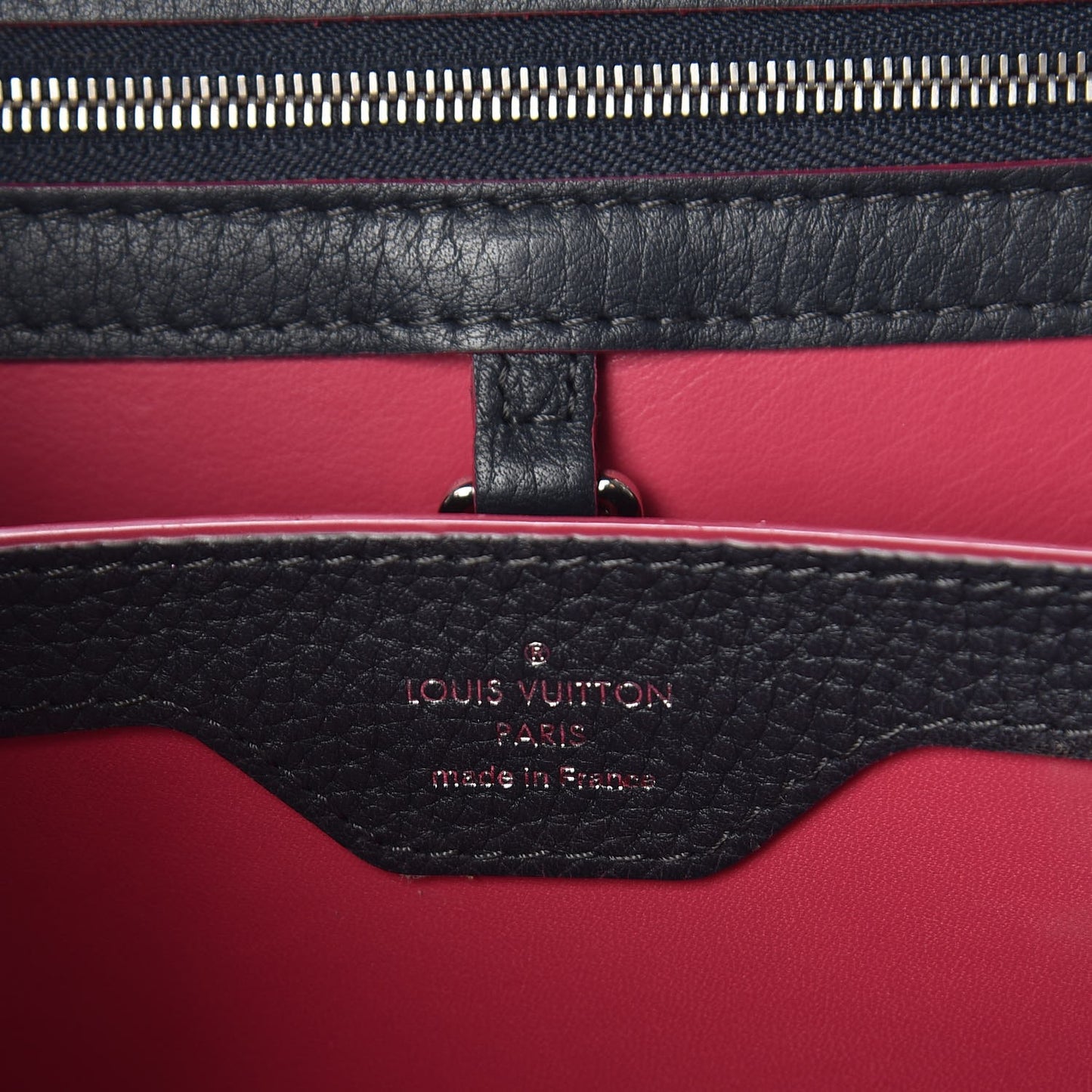 Taurillon Capucines BB Cobalt Fuchsia