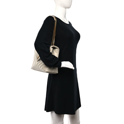 Saint Laurent Calfskin Y Quilted Monogram Medium Loulou Chain Satchel Crema Soft 3 of 11
