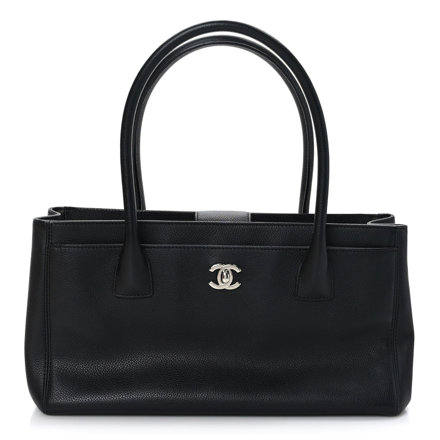 Chanel Calfskin Small Cerf Executive Shopper Tote Black 1 of 10