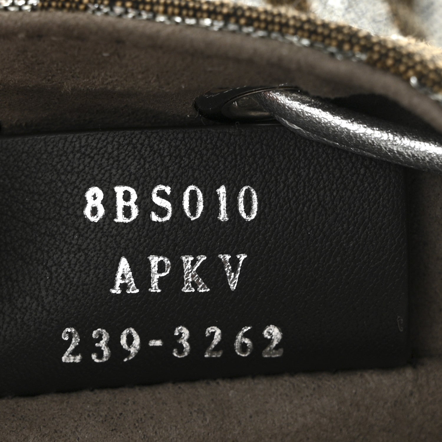 Fendi Vitello Catalan Mirror Canvas Fabric Jacquard FF 1974 Mini Mon Tresor Bucket Bag Ebano Argento 7 of 10