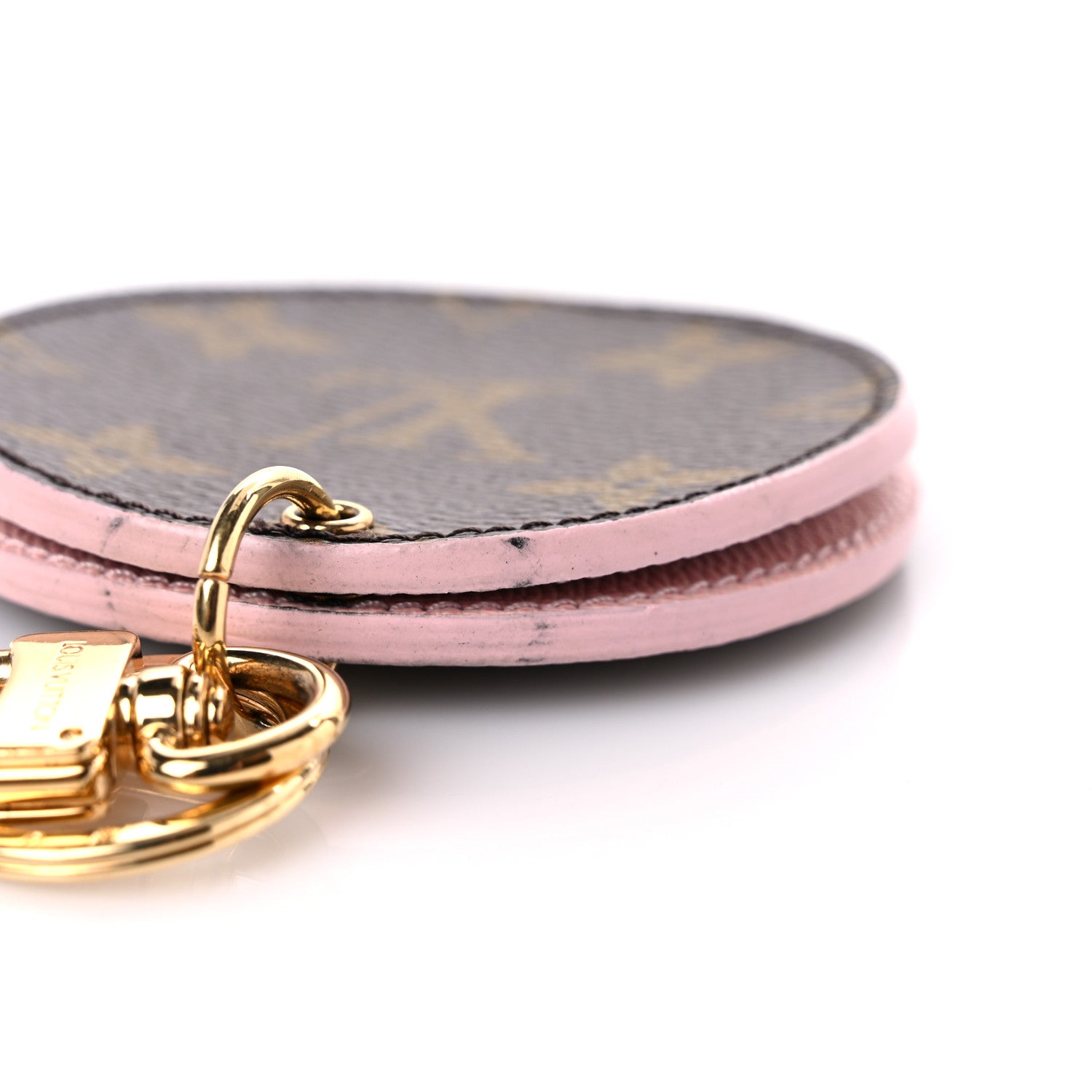 Louis Vuitton Monogram LV Mirror Bag Charm Key Holder Rose Ballerine 7 of 7