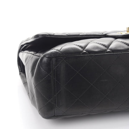 Chanel Lambskin Quilted Maxi Double Flap Black 10 of 13
