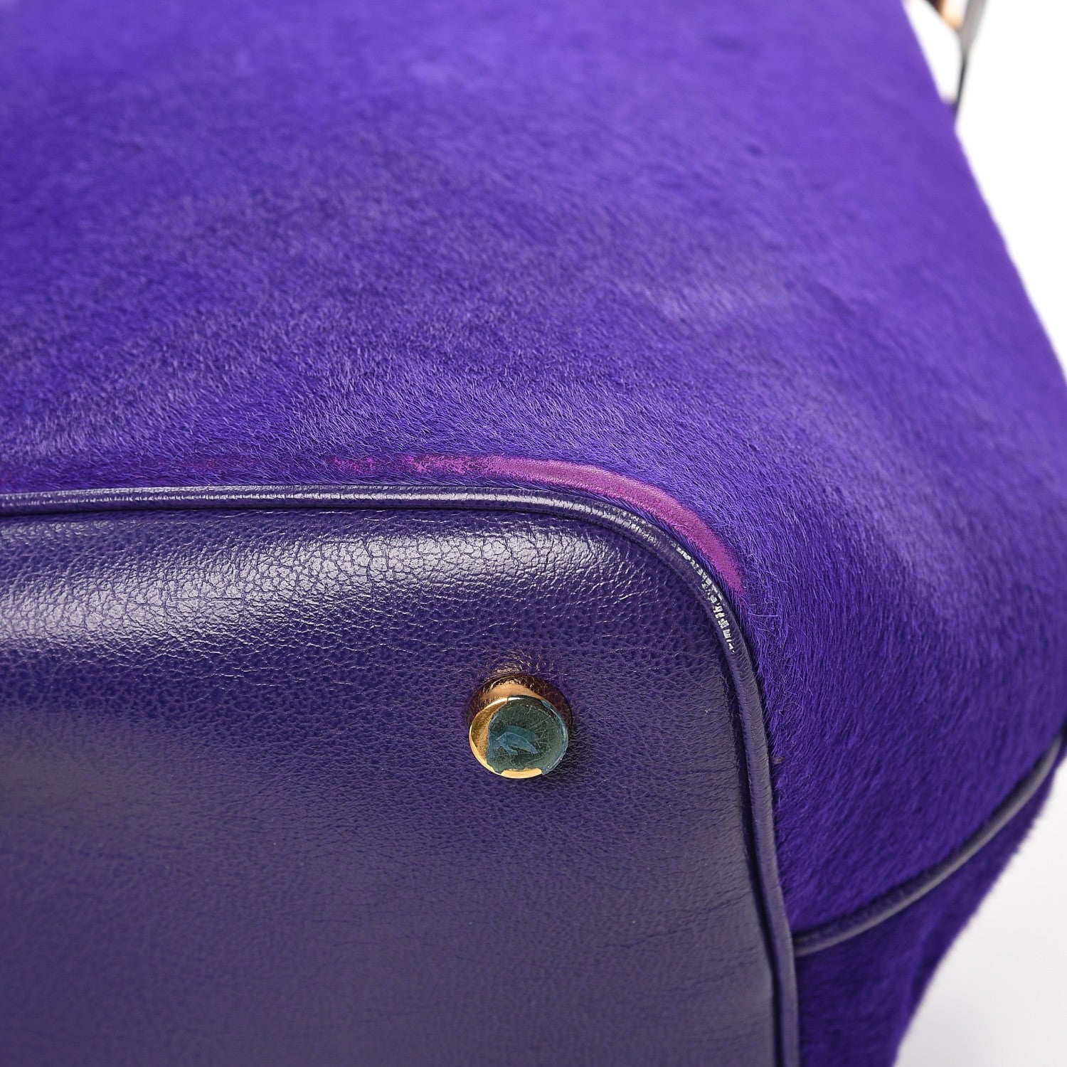 Tom Ford Calf Hair Medium Jennifer Trapeze Tote Purple 11 of 16