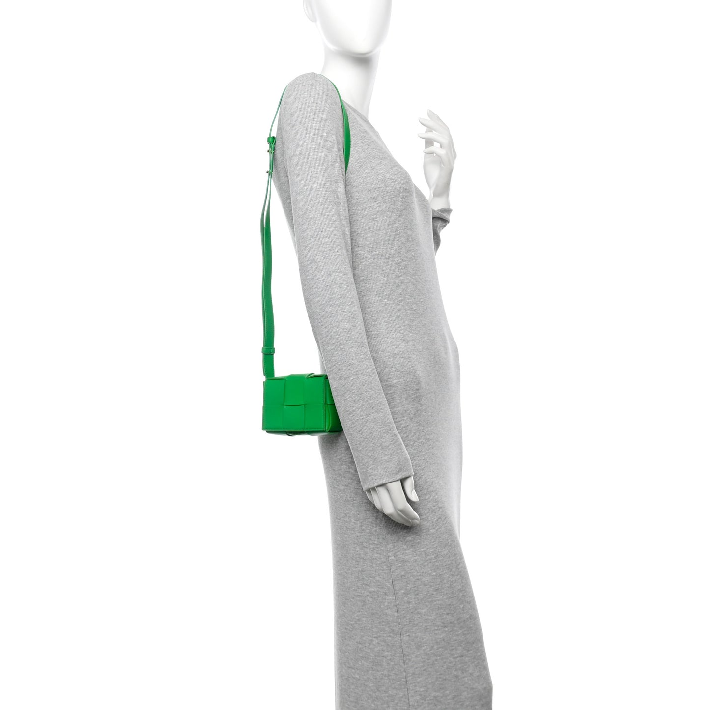 Lambskin Maxi Intreccio Candy Cassette Crossbody Bag Parakeet