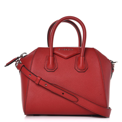 Givenchy Sugar Goatskin Mini Antigona Red 1 of 10