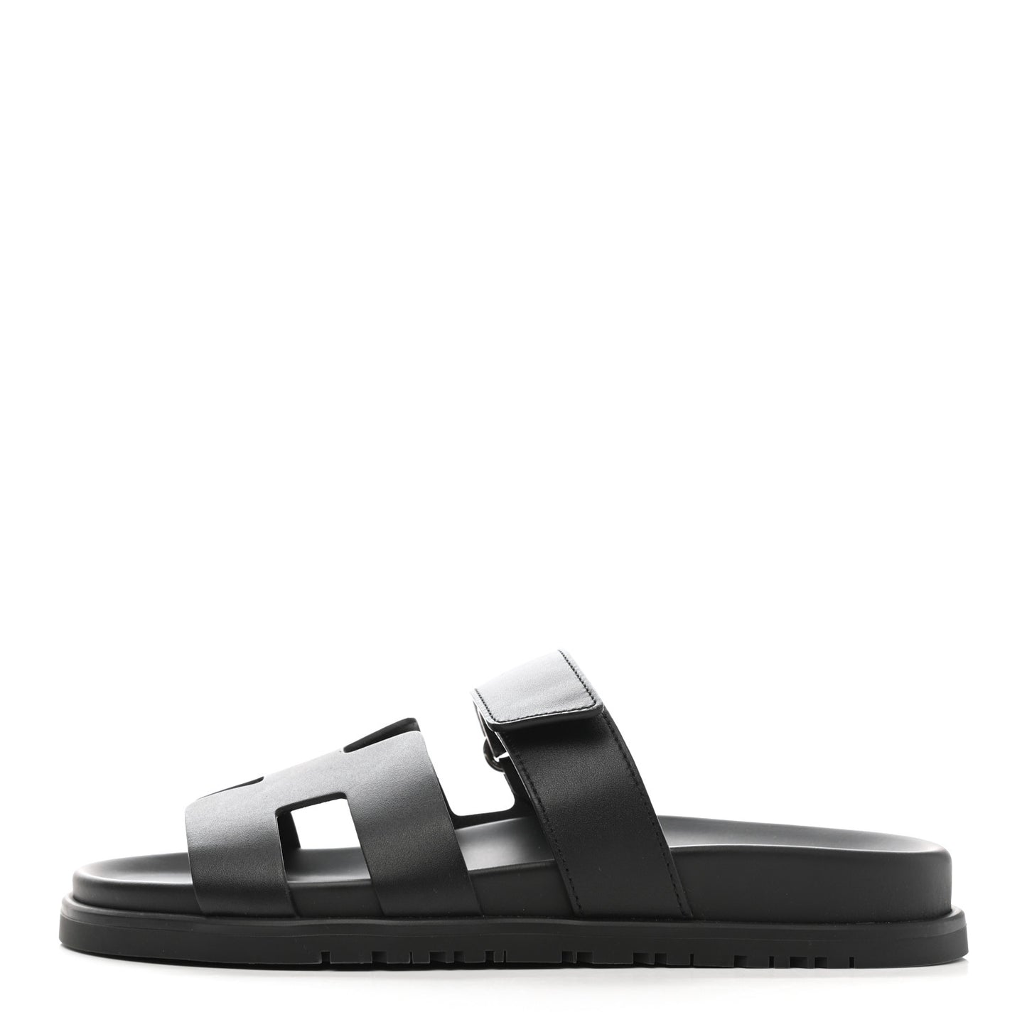 Calfskin Womens Chypre Sandals 37.5 Black